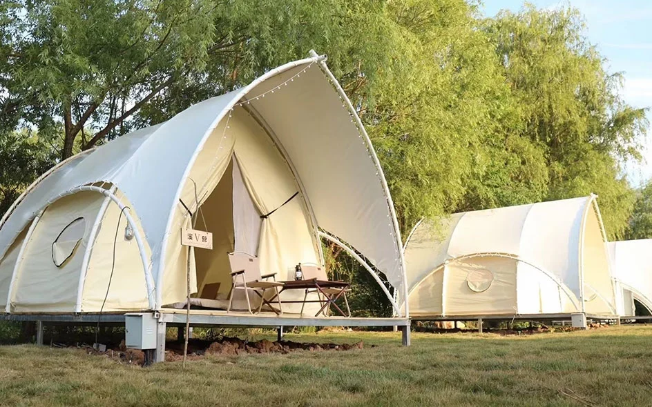 What Are the Safety Measures for Desert Hotel Tents?