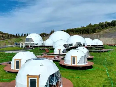 geodesic dome glamping tent