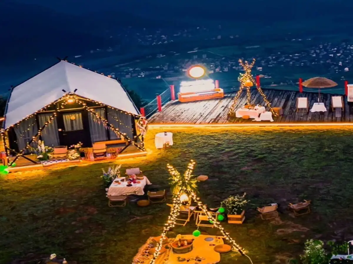 safari tents in the lake district