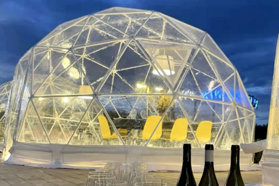 geo dome tent glamping