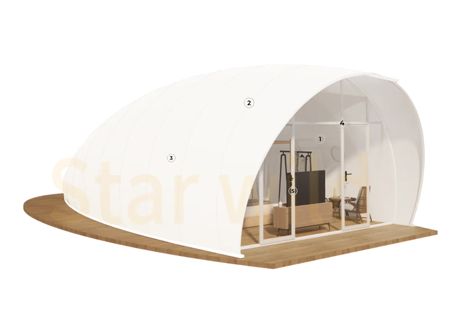 Aquarius Luxury Glamping Tent Design & Configuration