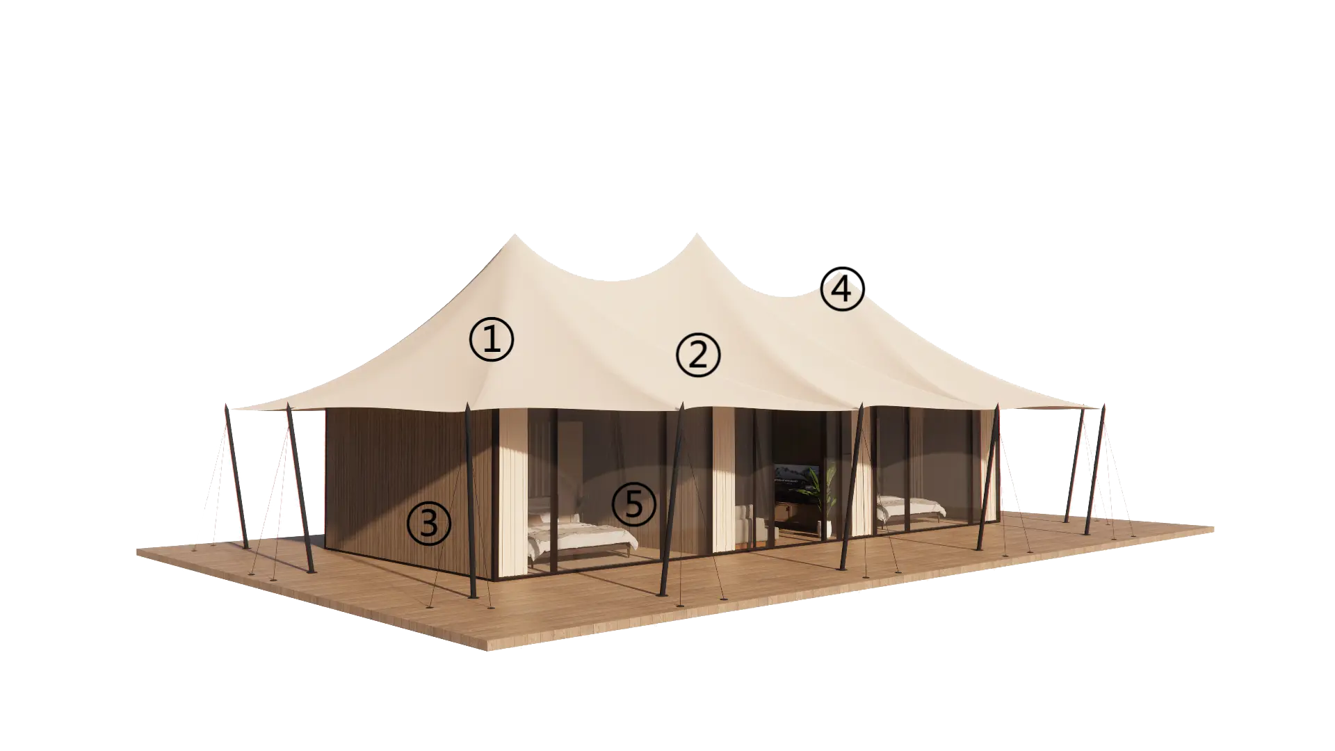 Virgo Luxury Glamping Tent Design & Configuration