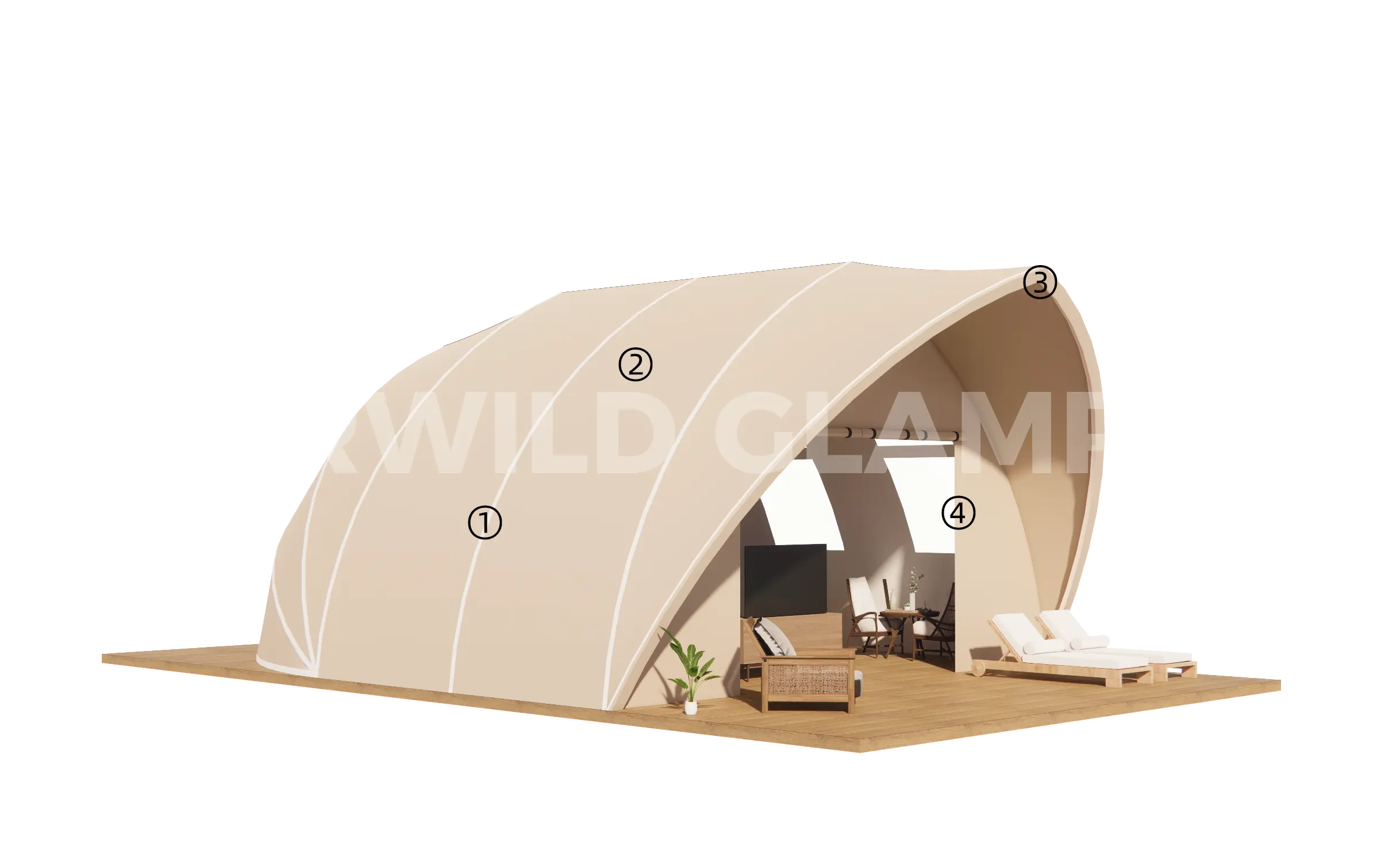 Ara Luxury Glamping Tent Design & Configuration