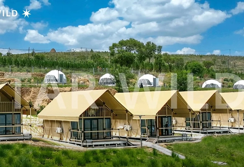 Outdoor Luxury Safari Tent with 2 Floors