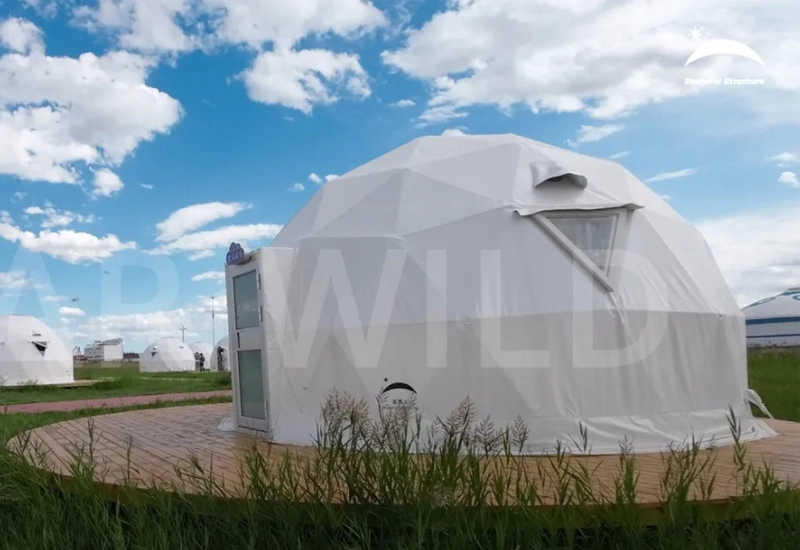 glamping geodesic dome tent in China